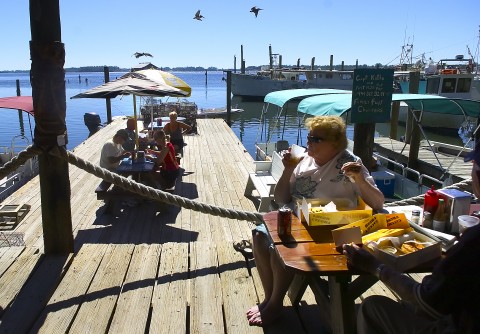 Star Fish Co. is a great waterfront destination for fresh stone crabs in the historic fishing village of Cortez. HT ARCHIVE