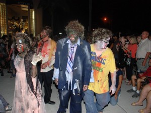 Sarasota High School students perform 'Thriller' on St. Armands.