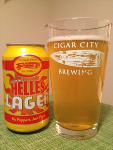 Cigar City Hotter Than Helles Lager (Staff photo / Alan Shaw)