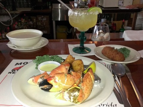 Moores stone crabs dinner