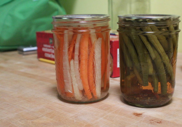 Some of Sunshine Canning's pickled options / COOPER LEVEY-BAKER