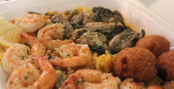 Gyros & Seafood's oyster and shrimp dinner / COOPER LEVEY-BAKER
