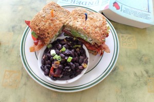 Lovin' Spoon Full's avocado BLT and black bean salad / COOPER LEVEY-BAKER