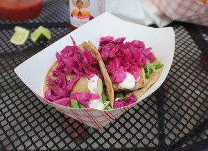 Maggie's Seafood's fish tacos / COOPER LEVEY-BAKER