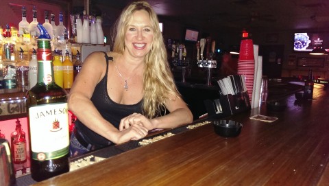 Old Main bartender Sharla Gregrich