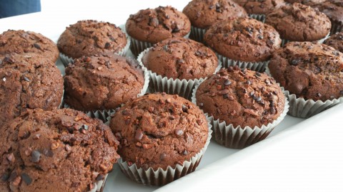 Check out the triple chocolate chip muffins at Sugar Cubed in the Village of the Arts. COURTESY PHOTO  