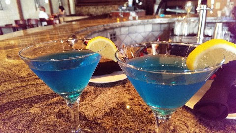 Adriatic Blue martinis at GIO Fabulous Pizza & Martini Bar is at 4805 Cortez Road W., Bradenton. STAFF PHOTO/WADE TATANGELO
