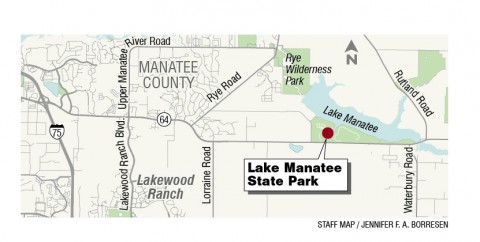 Map Lake Manattee State Park