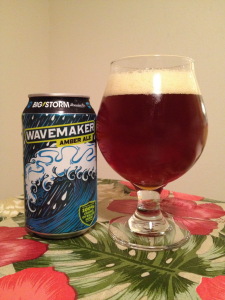 Big Storm Brewing Co. Wavemaker Amber Ale, brewed in Odessa, Florida. (Staff photo / Alan Shaw)