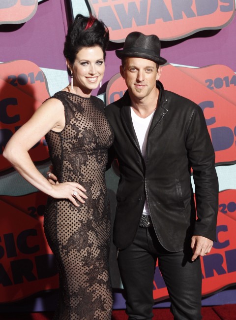 Shawna Thompson and Keifer Thompson of Thompson Square arrives at the CMT Music Awards at Bridgestone Arena on Wednesday, June 4, 2014, in Nashville,Tenn. (Photo by Wade Payne/Invision/AP)