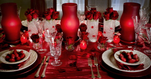 Impressed? A Valentine's Day tablescape designed by Keith Watson Productions. (Herald-Tribune Archive)
