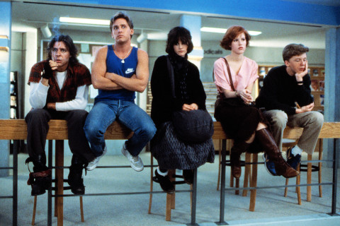 "The Breakfast Club" with Judd Nelson, Emilio Estevez, Ally Sheedy, Molly Ringwald, Anthony Michael Hall, 1985.(courtesy photo)