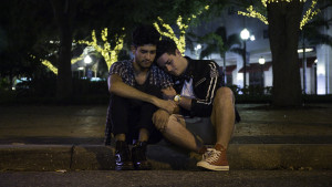Frankie LaPace, left, and Jimmy DiPaola, two graduates of Booker High School's VPA Theatre program, star in the short film "When the Party Ends." LaPace also co-wrote the script. The film is featured at the 2015 Sarasota Film Festival and will be shown at the Cannes Film Festival. Alex Stafford Photo