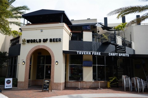 World of Beer opened its first downtown Sarasota pub at 1888 Main St. on Monday, featuring about 50 beers on tap (plus a wide bottle selection), craft spirits, wine and a full food menu. (April 17, 2015) (Herald-Tribune staff photo by Rachel S. O’Hara)