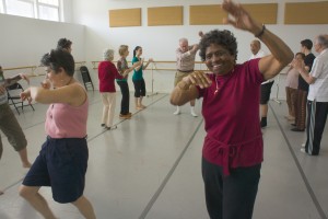 A class for Parkinson's patients held at the Brooklyn studios of the Mark Morris Dance Group. / Courtesy photo