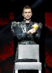 Aaron Crow, billed as The Warrior, is one of seven magicians who star in the touring production of "The Illusionists." Joan Marcus Photo
