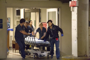 Oscar-winner Marcia Gay Harden, right, is part of an ensemble cast in "Code Black," about one of the busiest and most overwhelmed emergency rooms in the country. Richard Cartwright Photo/CBS