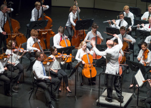 Sarasota Music Festival orchestra under the baton of Larry Rachleff. / COURTESY PHOTO