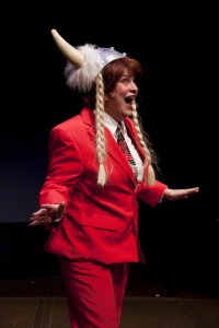 Kathy Halenda in "inspired Lunacy" at Florida Studio Theatre. Photo by Matthew Holler.