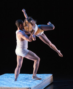 Benjamin Howe and Melissa Coleman of Fuzion Dance Artists in Larry Keigwin's "Mattress Suites." / Photo courtesy of Fuzion