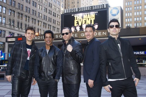 New Kids Kids On The Block announce their "The Main Event" tour at Madison Square Garden on Jan. 20, 2015, in New York. (Photo by Charles Sykes/Invision/AP)