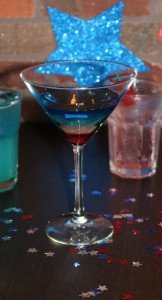 Fourth of July martini.