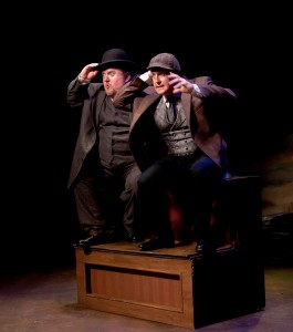 Michael Daly, left, as Dr. Watson, and Patrick Noonan as Sherlock Holmes in Florida Studio Theatre's production of "The Hound of the Baskervilles." MATTHEW HOLLER PHOTO/PROVIDED BY FST