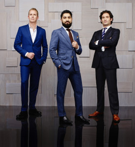 Andrew Greenwell, left, Roh Habibi and Justin Fichelson are the stars of the new Bravo TV series "Million Dollar Listing." ANDREW ECCLES PHOTO/BRAVO