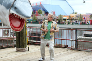 Talk show host Jerry Springer has a dangerous encounter in the Syfy Channel movie "Sharknado 3: Oh Hell No." Raymond Liu photo/Syfy)