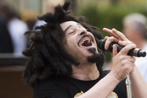 Adam Duritz from the band Counting Crows performs on NBC's "Today" show on Tuesday, Sept. 2, 2014, in New York. (Photo by Charles Sykes/Invision/AP)