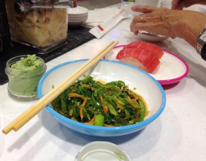 The seaweed salad at Yo! Sushi / COOPER LEVEY-BAKER
