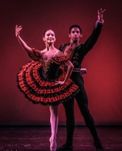 Katherine Ochoa and Narciso Medina of the Cuban National Ballet School in the pas de deux from "Don Quixote." /Photo courtesy SOHO Images