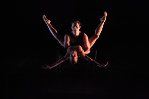 Victoria Hulland and Daniel Rodriguez in "In a State of Weightlessness." / Photo by Frank Atura