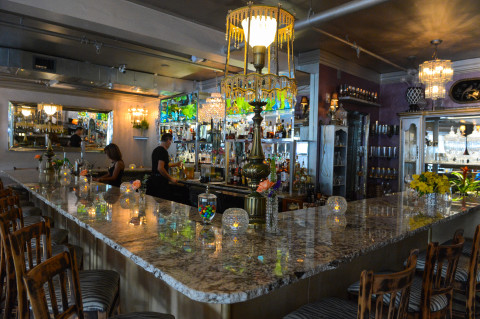 The bar at Beulah restaurant on Main Street in Sarasota. STAFF PHOTO / DAN WAGNER