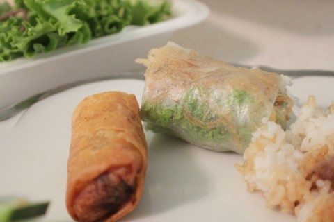 Lê Ánh's fried egg roll and shredded pork spring roll. HT ARCHIVE