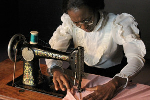 Nikole Williams plays a turn-of-the-century seamstress in Lynn Nottage's "Intimate Apparel" at American Stage. CHAD JACOBS PHOTO/AMERICAN STAGE