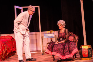 Allen Kretschmar as Big Daddy and Lynne Doyle as Big Mama in "Cat on a Hot Tin Roof" by Two Chairs Theatre at the Players Theatre. CLIFF ROLES PHOTO