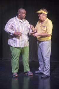 Eldred Brown, left, and Rick Kopp in "The Boys Next Door" at the Manatee Performing Arts Center. JANET POELSMA PHOTO/PROVIDED BY MANATEE PLAYERS