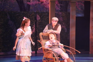 From left, Samantha Crawford as Mary, Judah Woomert as Colin and Cole Kornell as Dickon in "The Secret Garden" at the Manatee Players. JANET POELSMA PHOTO/MANATEE PLAYERS