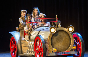 From left, Ryan Modjeski, AJ Forsyth, Belle Babcock and Kaitlynn Barrett in a scene from the Players Theatre production of "Chitty Chitty Bang Bang." CLIFF ROLES PHOTO/PLAYERS THEATRE