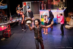 Juggling, contortion, hand balancing and acrobatics are part of  "Khmer Metal" by Phare: The Cambodian Circus at the 2015 Ringling International Arts Festival.    Photo by Peter Phoeng