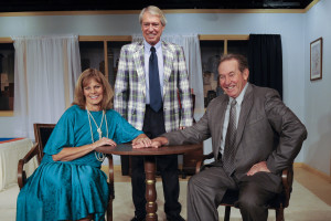 From left, Kim Fox, Jim Walsh and Mike Levasseur play three bungling killers in the comedy "Murder at the Howard Johnson's" at the Lemon Bay Playhouse. Photo Provided by Lemon Bay Playhouse 