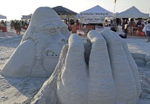 Thousands are expected at the Siesta Key Crystal Classic Master Sand Sculpting Competition. HT ARCHIVE 