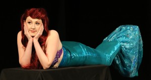 Savannah Sinclair stars as Ariel, a mermaid who wants to walk on land in the Manatee Players production of "The Little Mermaid." Photo provided by Manatee Players