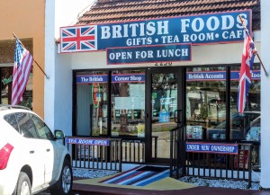 The exterior of The British Corner Shop, home to The British Accents Tea Room / COOPER LEVEY-BAKER
