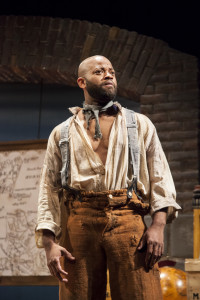 Shane Taylor plays a fugitive slave trying to find a way to freedom in "Butler" at Florida Studio Theatre. MATTHEW HOLLER PHOTO/PROVIDED BY FST