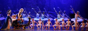 Students from cities across the country perform onstage with professionals from the Moscow Ballet during the company's tours of its "Great Russian Nutcracker." / Courtesy Moscow Ballet