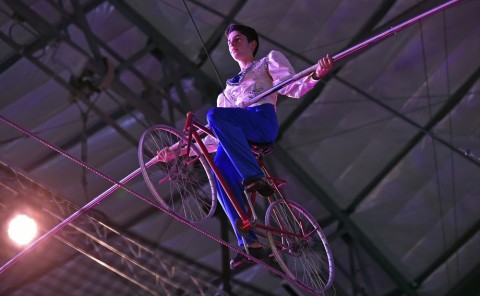 Sarasota’s Sailor Circus 2015 Holiday Celebration features America’s longest running youth circus, known worldwide as The Greatest ’Little’ Show on Earth. (December 26, 2015; STAFF PHOTO / THOMAS BENDER)