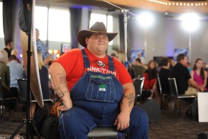 A Punta Gorda honky tonk singer named Billy Bob competes on the opening night of auditions for the 15th and final season of "American Idol" on Fox.   Michael Becker photo/ FOX.