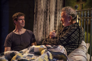Gil Brady, left, plays a son caring for his father played by George Tynan Crowley in John Patrick Shanley's "Outisde Mullingar" at Florida Studio Theatre. MATTHEW HOLLER PHOTO/FST